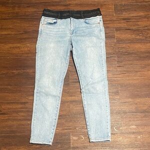 BlankNYC The Great Jones High Rise Light Blue and black  Women's Jeans